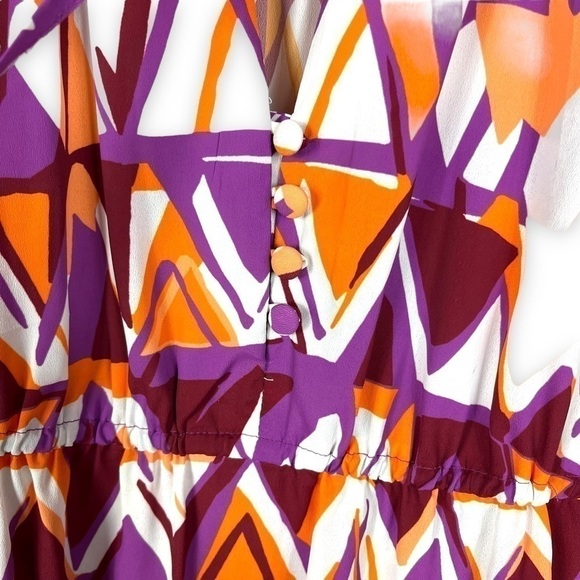 4 for $40 SALE! Wayward Fancies by eShakti Abstract Dress, Maroon Multi, Size 6 - Picture 10 of 13